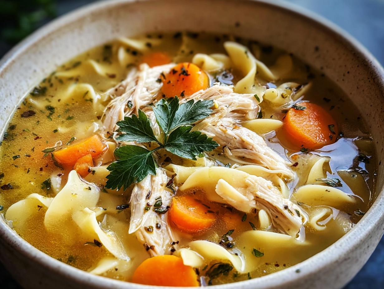 Nostalgic Turkey Noodle Soup: 8 Cups Comfort - Turkey Noodle Soup - ingredients laid out
