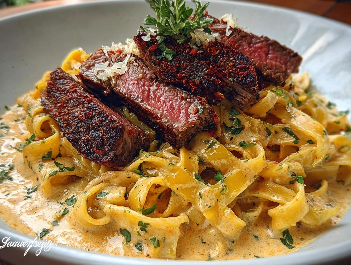 Velveeta Steak Fettuccine Garlic