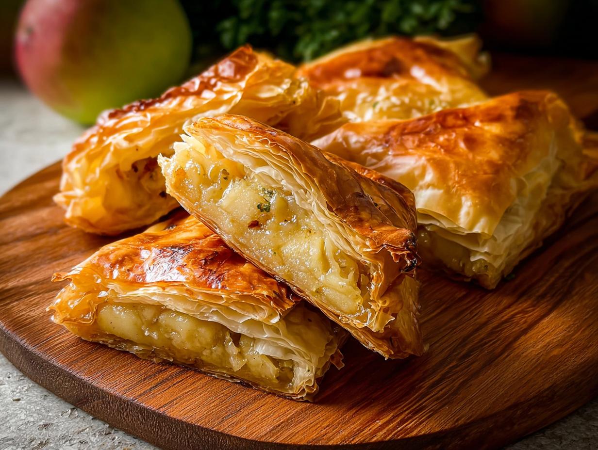 Apple Brie Crinkle Phyllo