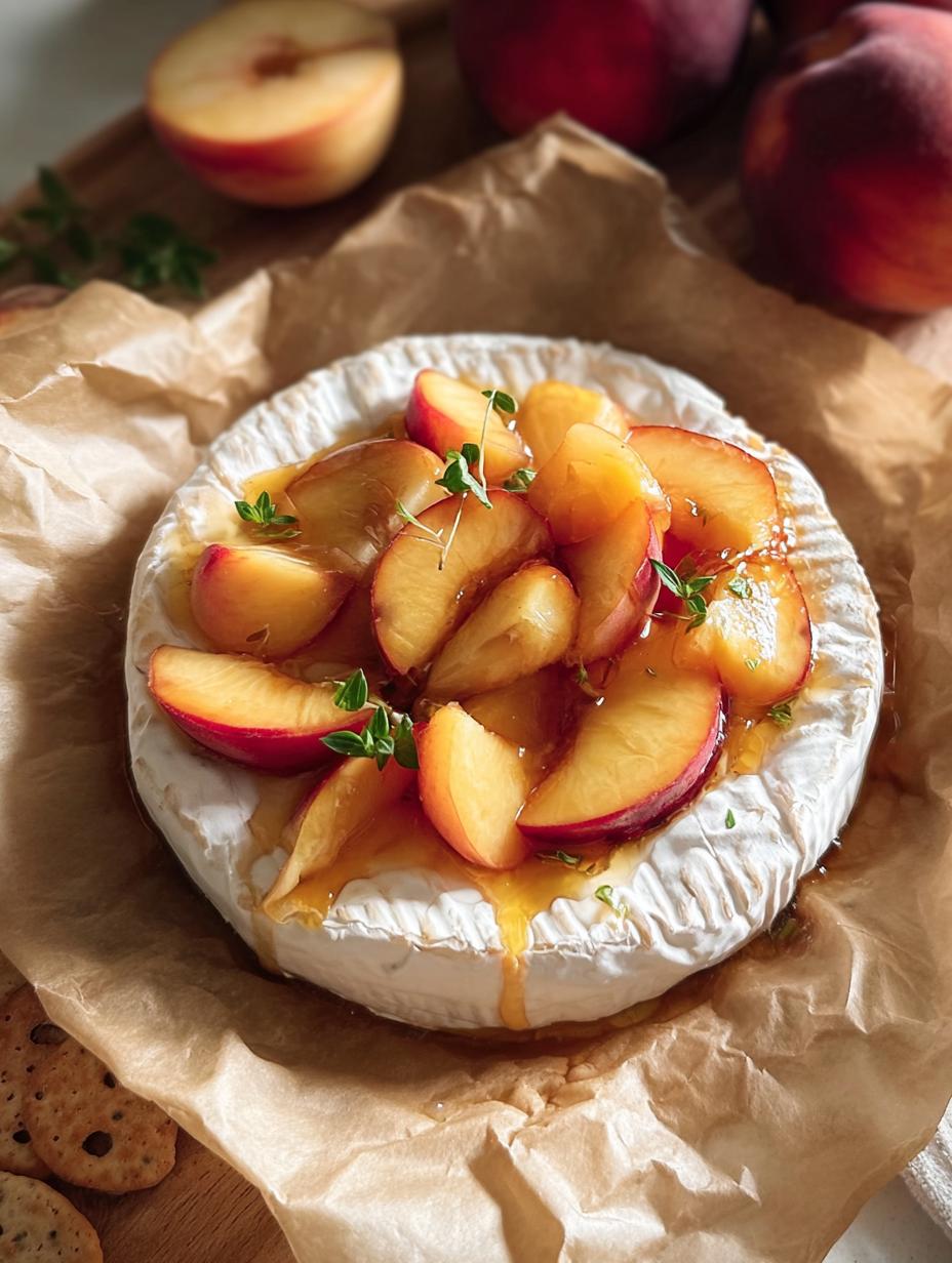 Baked Brie With Peaches: Astonishing Flavor - Baked Brie With - additional detail