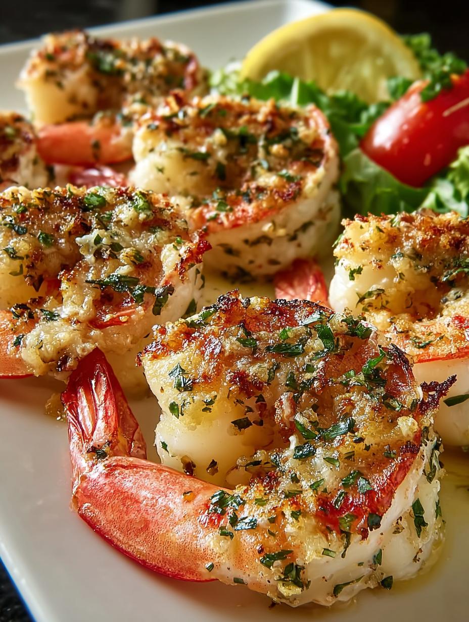 Baked Jumbo Shrimp Stuffed