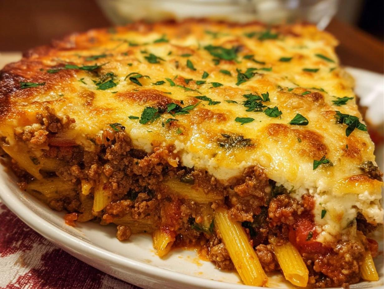 Amazing Beef Pasta Casserole in 15 Mins 4 Amazing Beef Pasta Casserole in 15 Mins - Beef Pasta Casserole - additional detail