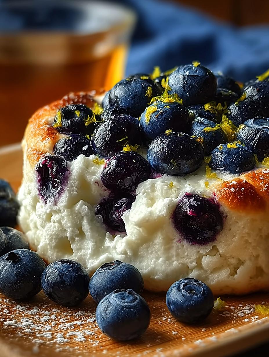 Blueberry Fluffy Cottage Cheese