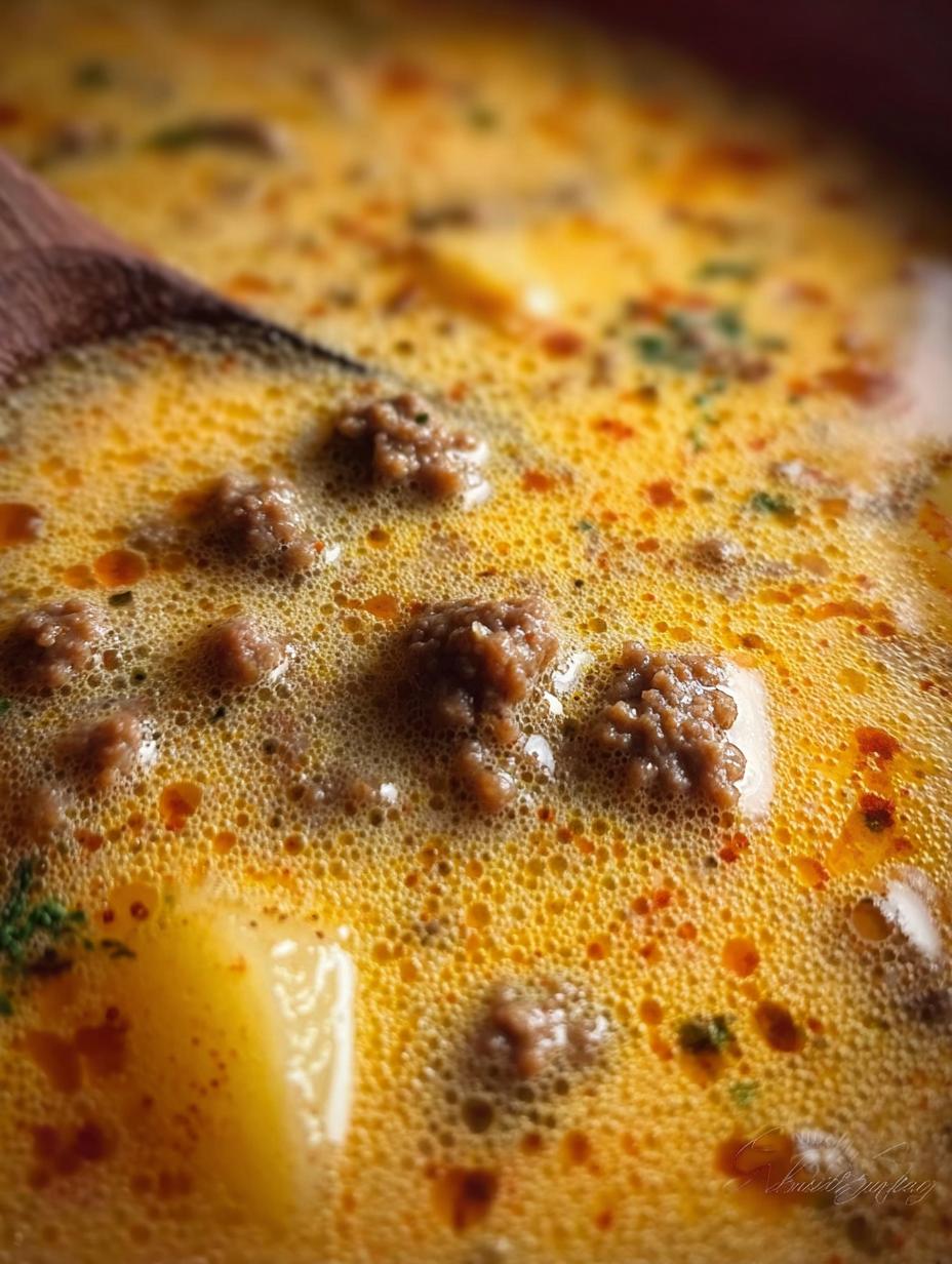 Divine Cheesy Beef Potato Soup: 1 Perfect Recipe 4 Divine Cheesy Beef Potato Soup: 1 Perfect Recipe - Cheesy Beef Potato Soup - main visual representation