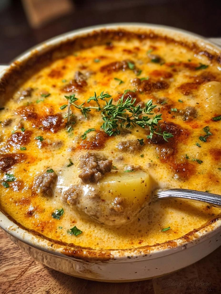 Divine Cheesy Beef Potato Soup: 1 Perfect Recipe 5 Divine Cheesy Beef Potato Soup: 1 Perfect Recipe - Cheesy Beef Potato Soup - additional detail