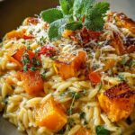 Cheesy Butternut Squash Orzo