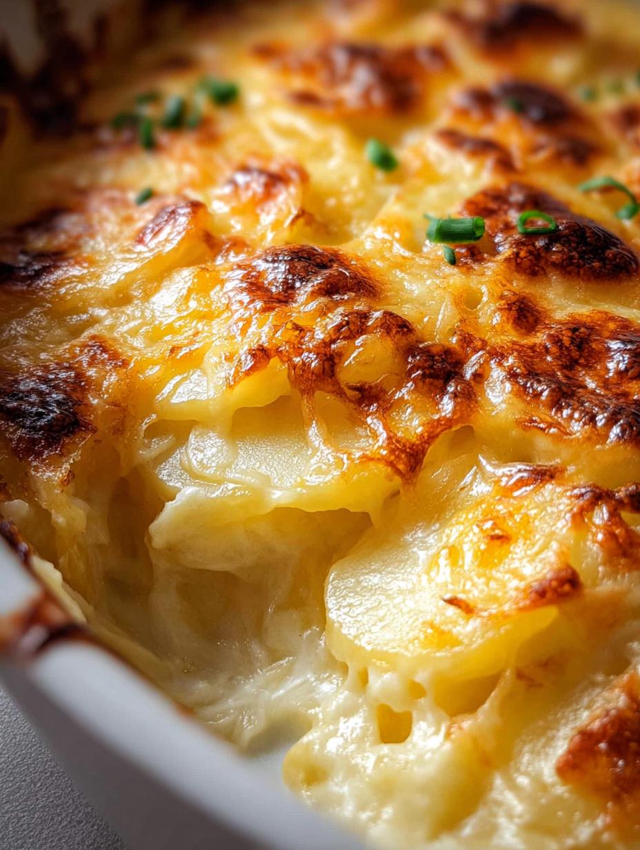 Ultimate Cheesy Scalloped Potatoes: 1 Amazing Recipe 5 Ultimate Cheesy Scalloped Potatoes: 1 Amazing Recipe - Cheesy Scalloped Potatoes - additional detail