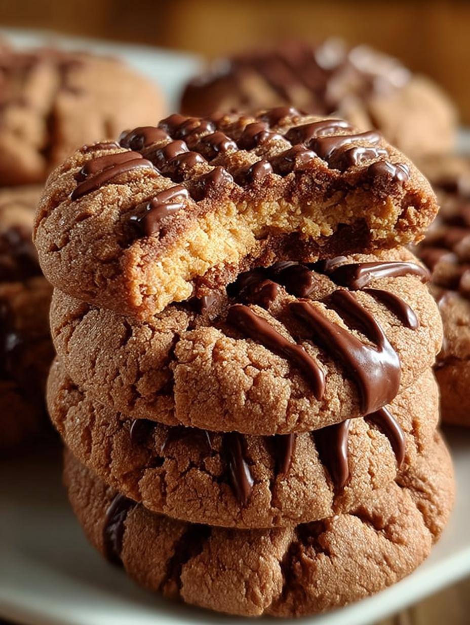 Decadent Chocolate Peanut Butter Cookies Recipe - Chocolate Peanut Butter Cookies - additional detail