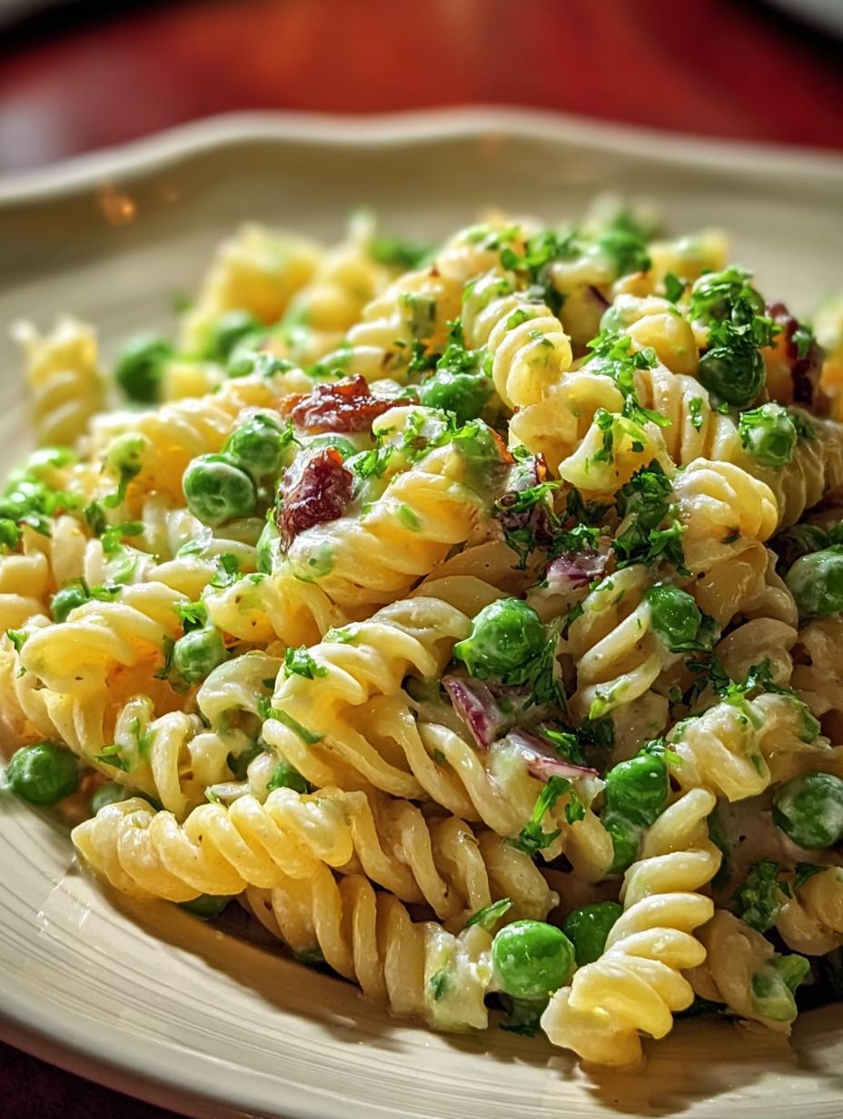 Amazing Creamy Peas Pasta Salad in 30 Min! 5 Amazing Creamy Peas Pasta Salad in 30 Min! - Creamy Peas Pasta Salad - additional detail