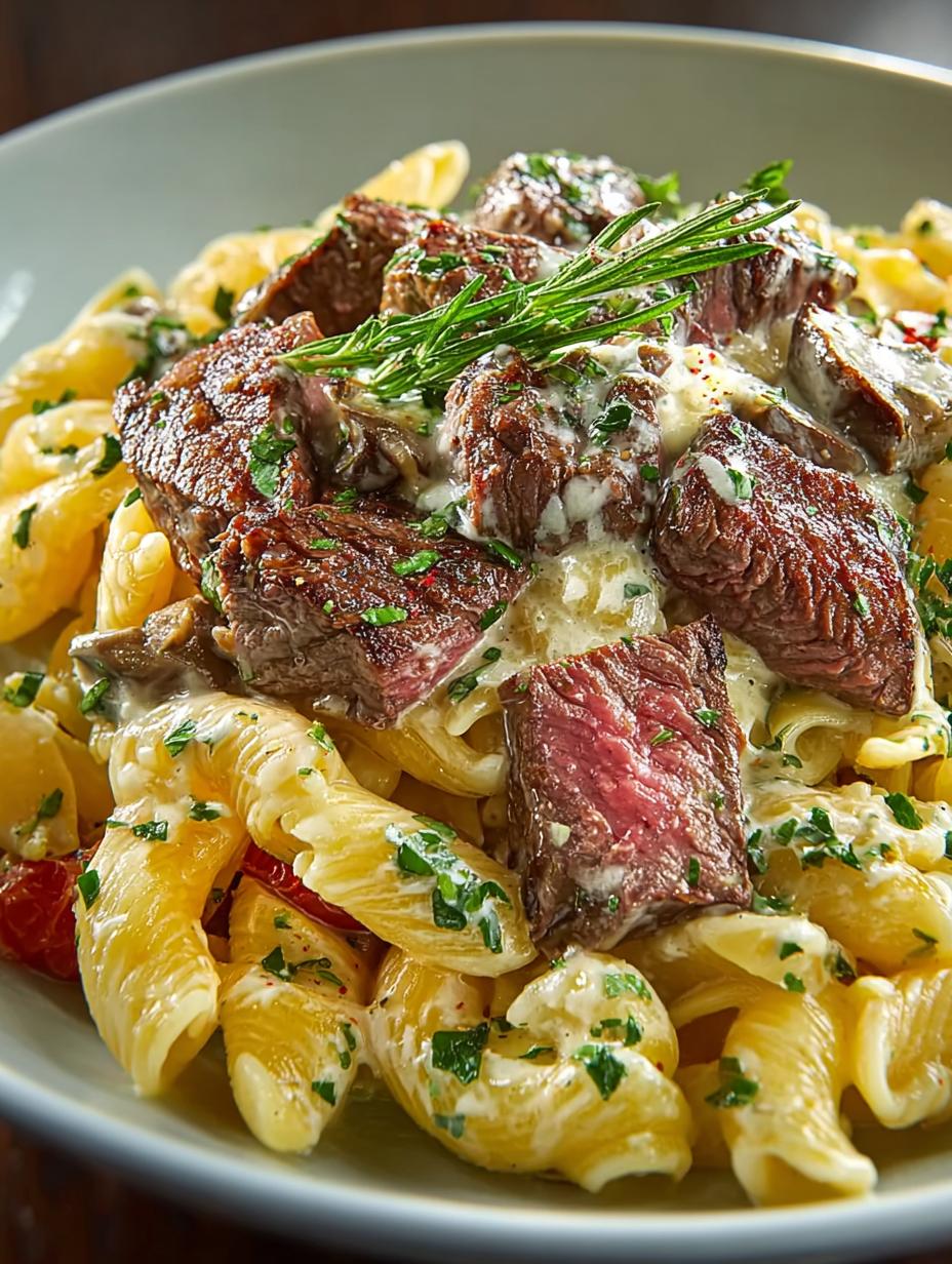 Delicious Creamy Prime Rib Pasta in 30 Minutes 4 Delicious Creamy Prime Rib Pasta in 30 Minutes - Creamy Prime Rib Pasta - main visual representation