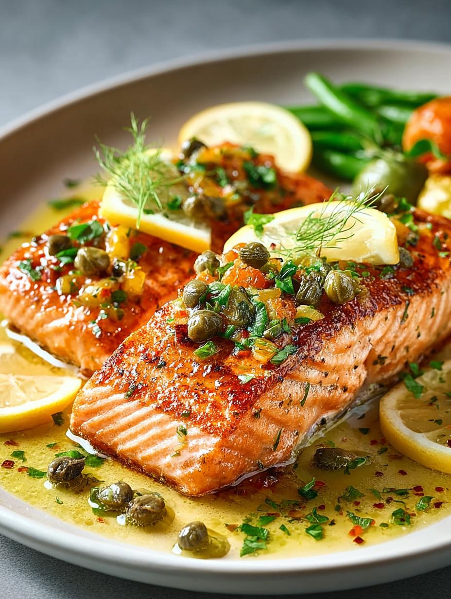 Creamy Salmon Piccata