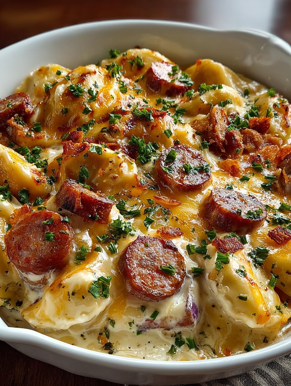 Delicious Crockpot Pierogi Sausage Casserole Recipe - Crockpot Pierogi Sausage Casserole - additional detail