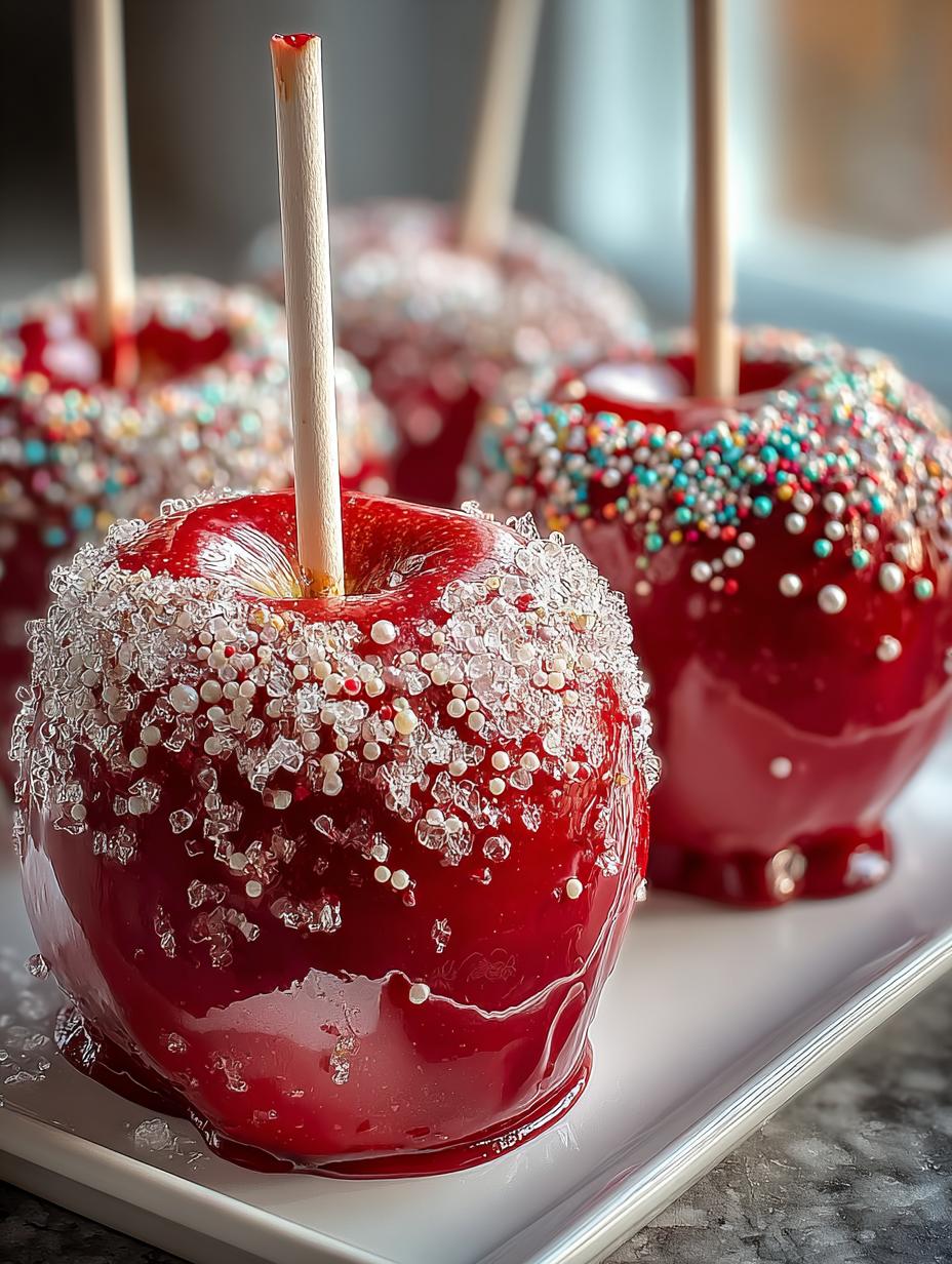 Frosty Wonderland Candy Apples: 6 Sweet Winter Delights - Frosty Wonderland Candy Apples - additional detail