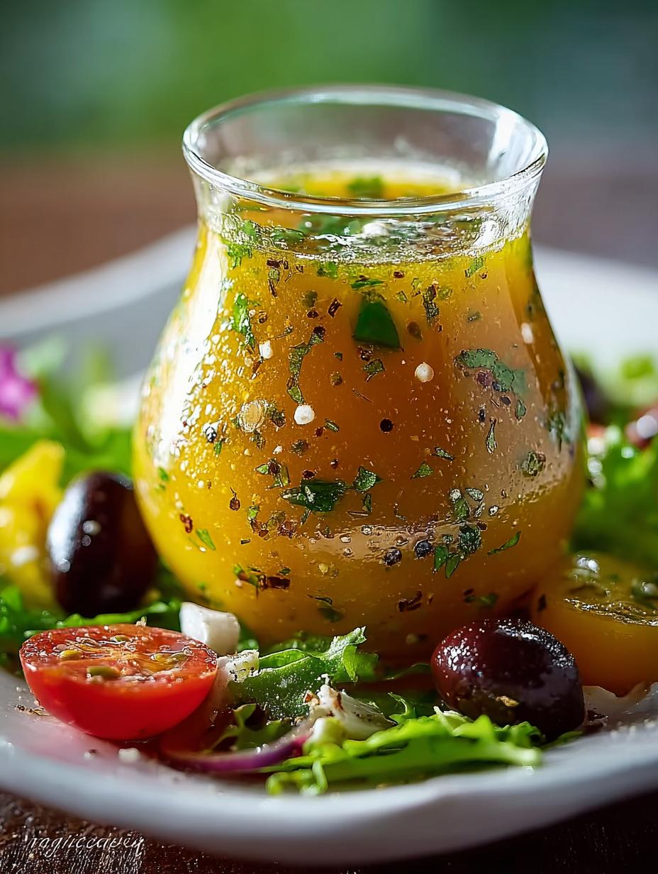 Greek Vinaigrette: 5-Minute Homemade Dressing Recipe - Greek Vinaigrette - main visual representation