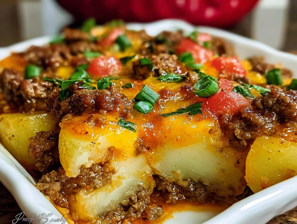 Super Ground Beef Hobo Casserole - Ground Beef Hobo Casserole - main visual representation