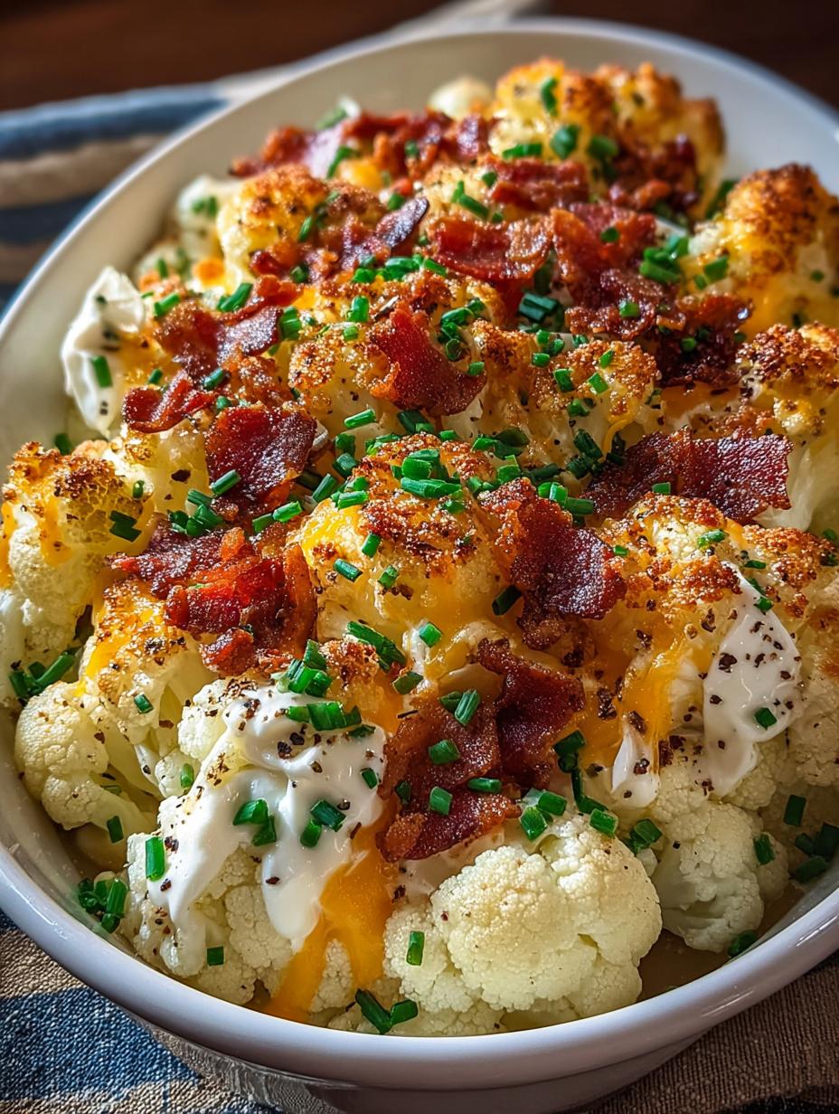 Delicious Loaded Cauliflower Casserole Recipe to Try - Loaded Cauliflower Casserole - additional detail