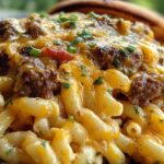 Loaded Cheeseburger Alfredo Pasta