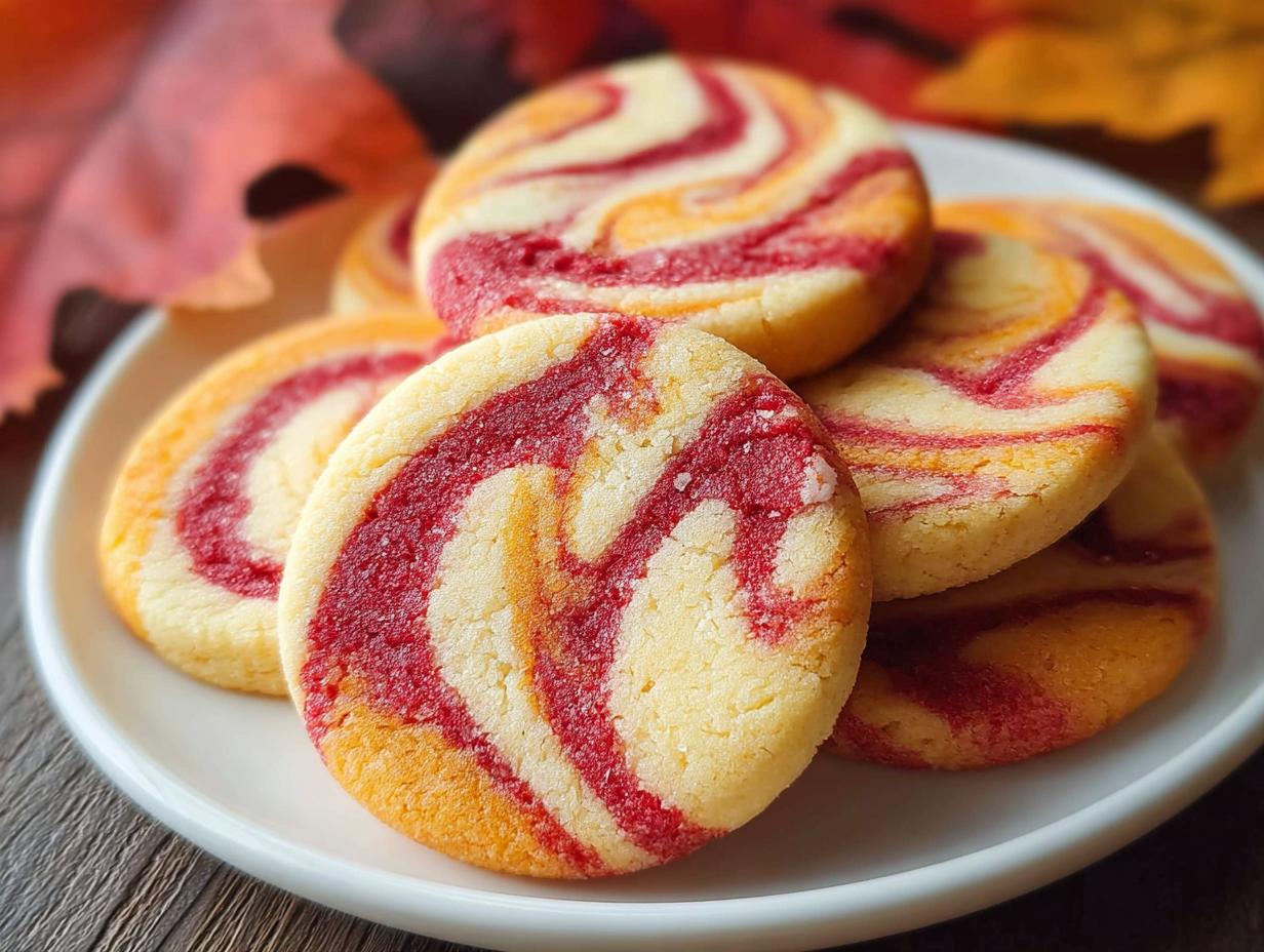 Marbled Autumn Cookies
