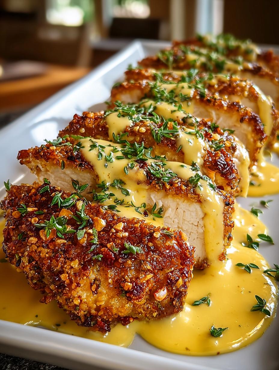 Pretzel Chicken Mustard Cheddar