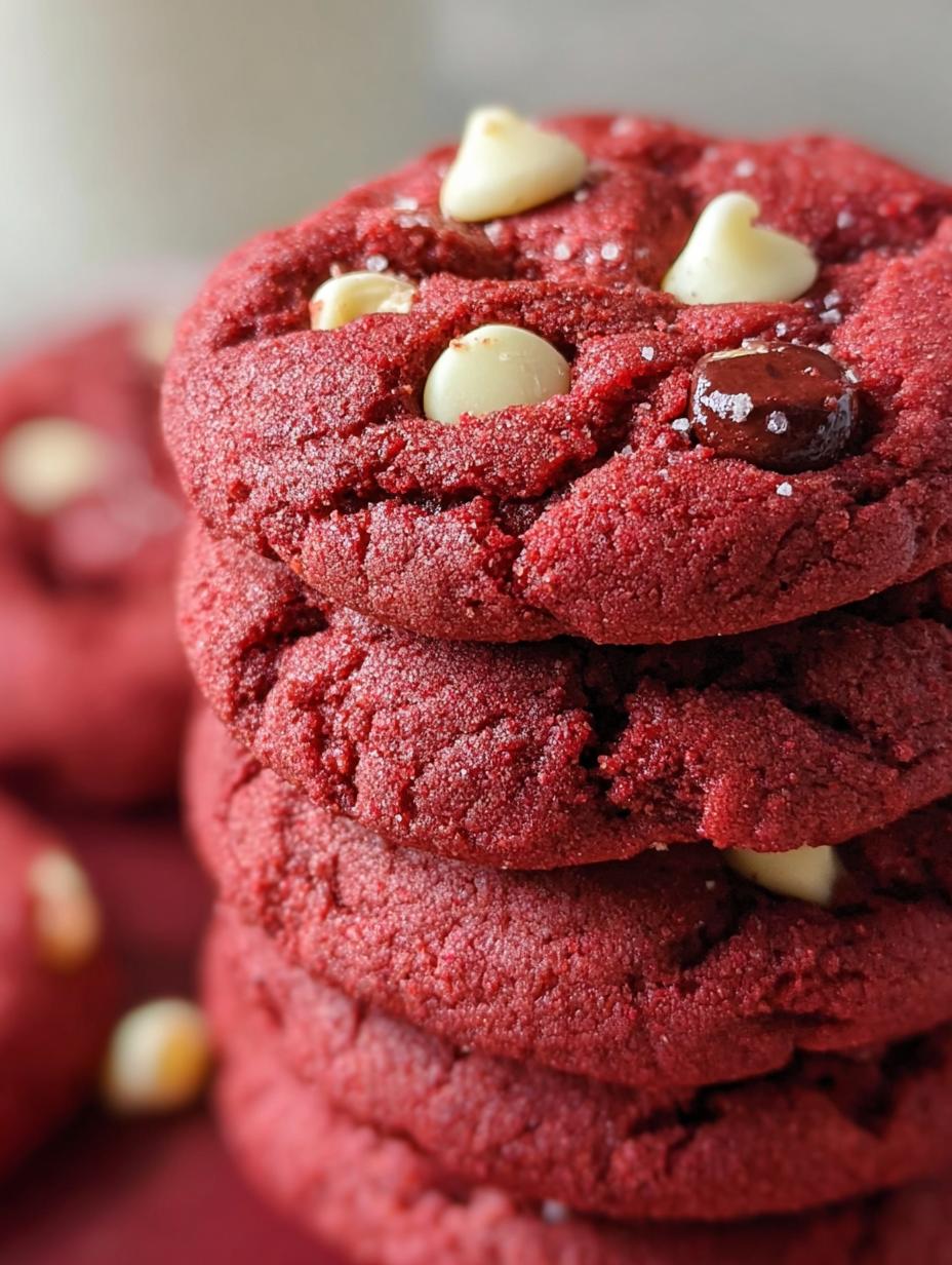 Red Velvet Cake Mix Cookies: An Easy 10-Minute Joy 4 Delicious Red Velvet Cake Mix Cookies cooling on a wire rack, showcasing their vibrant red color and soft texture