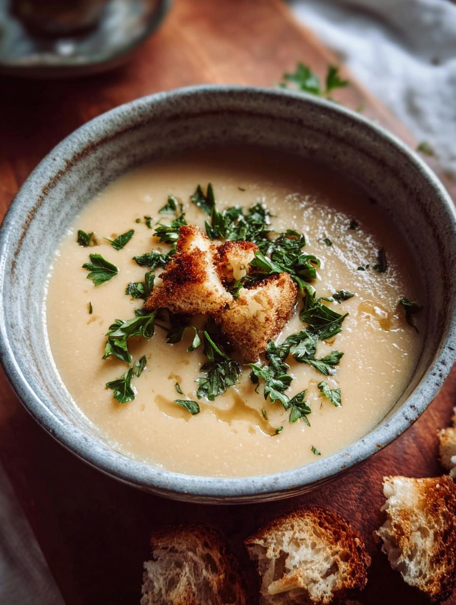 Roasted Cauliflower Soup: 1 Deliciously Easy Recipe - Roasted Cauliflower Soup - main visual representation