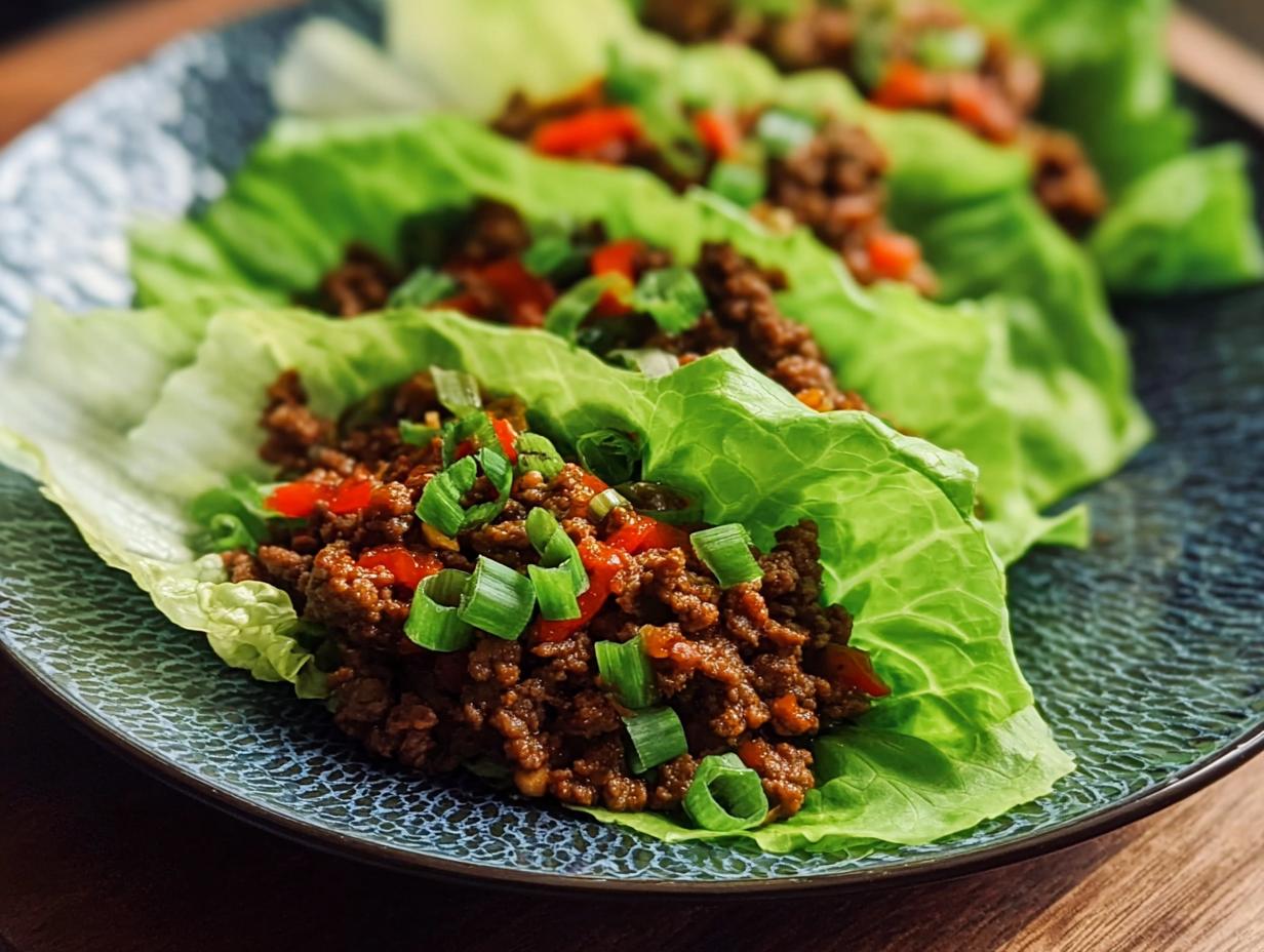 Spicy Ground Beef Lettuce
