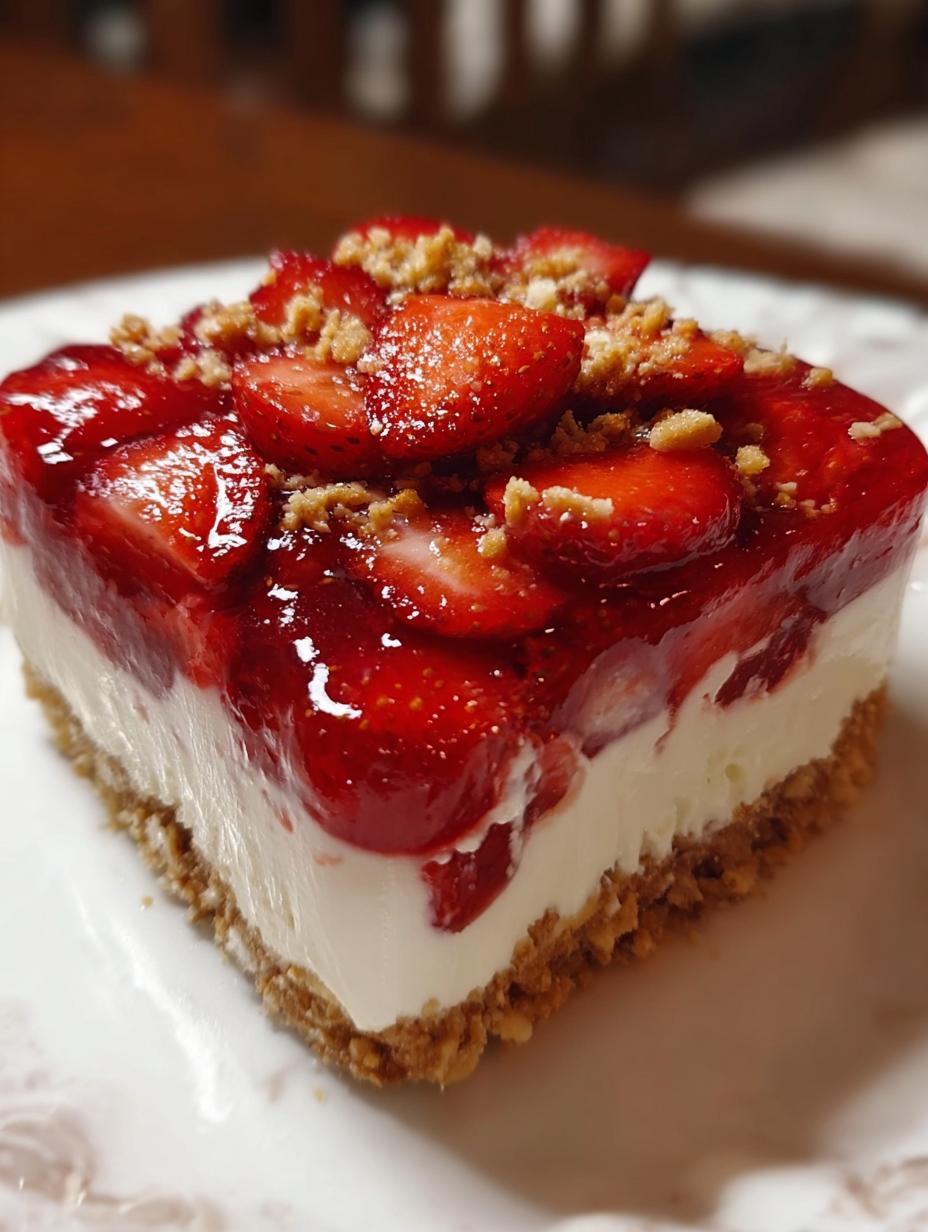 Strawberry Pretzel Salad Cream