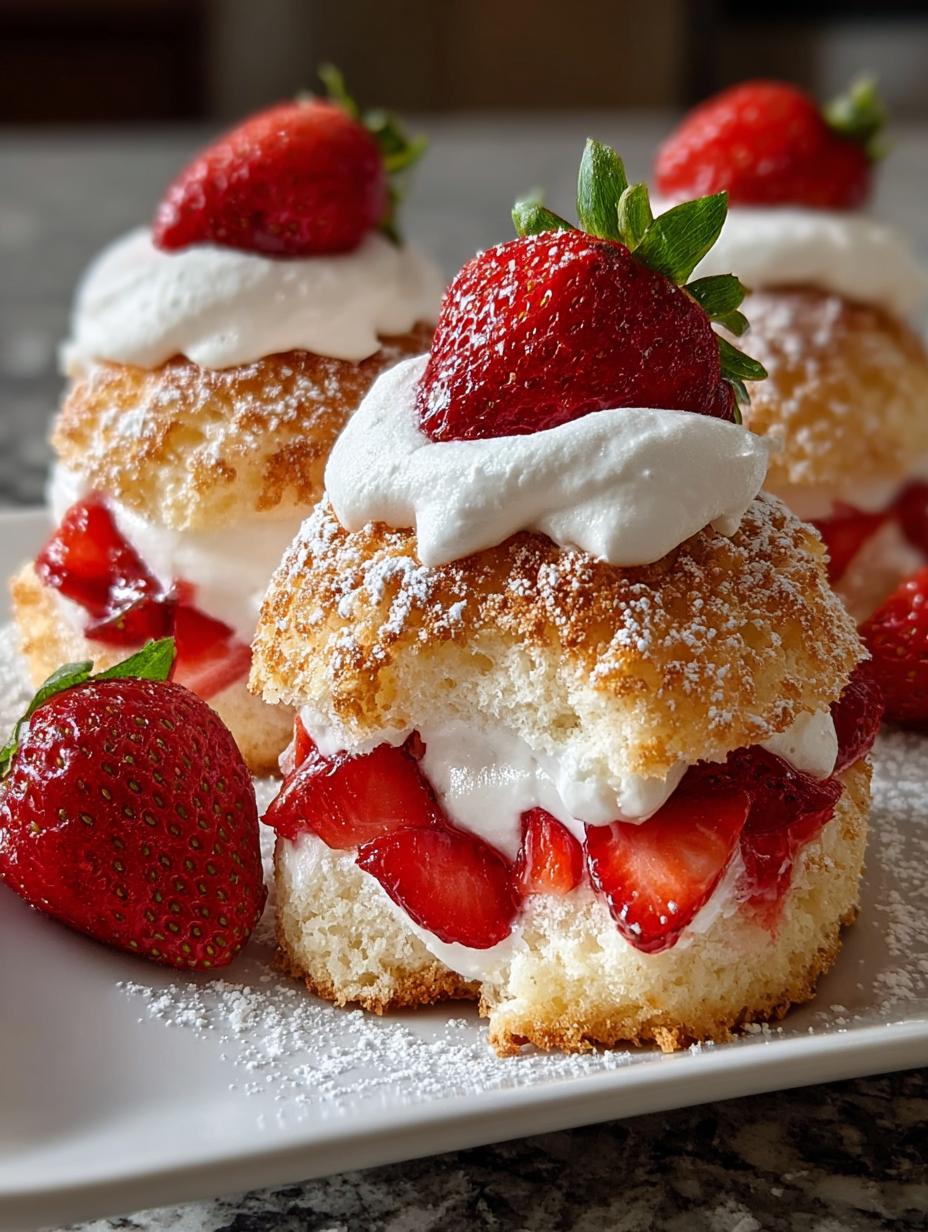 Strawberry Shortcake Bites