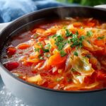 Sweet Sour Cabbage Soup