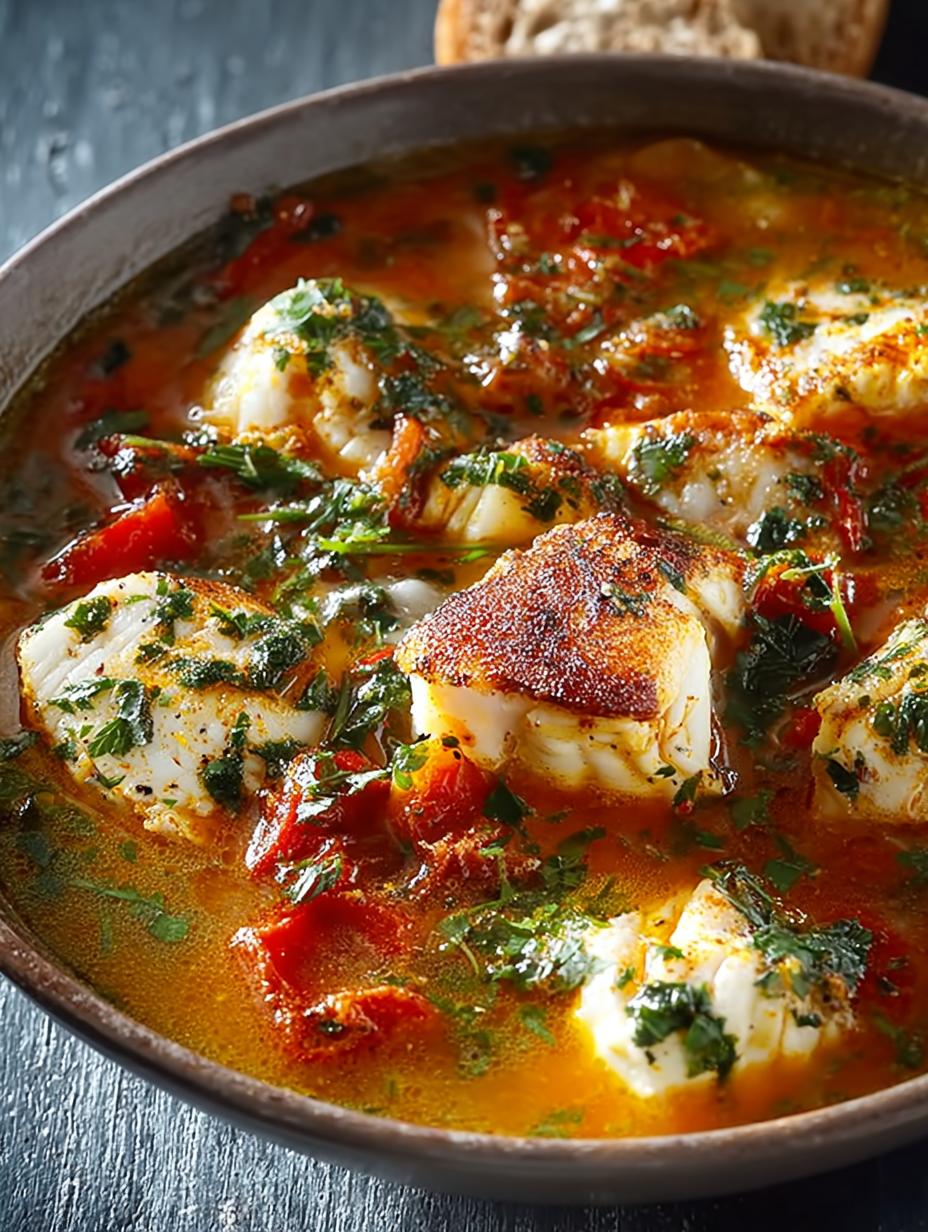 Tomato Garlic Fish Stew