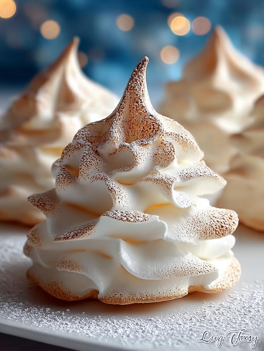 Tree Meringue Cookies