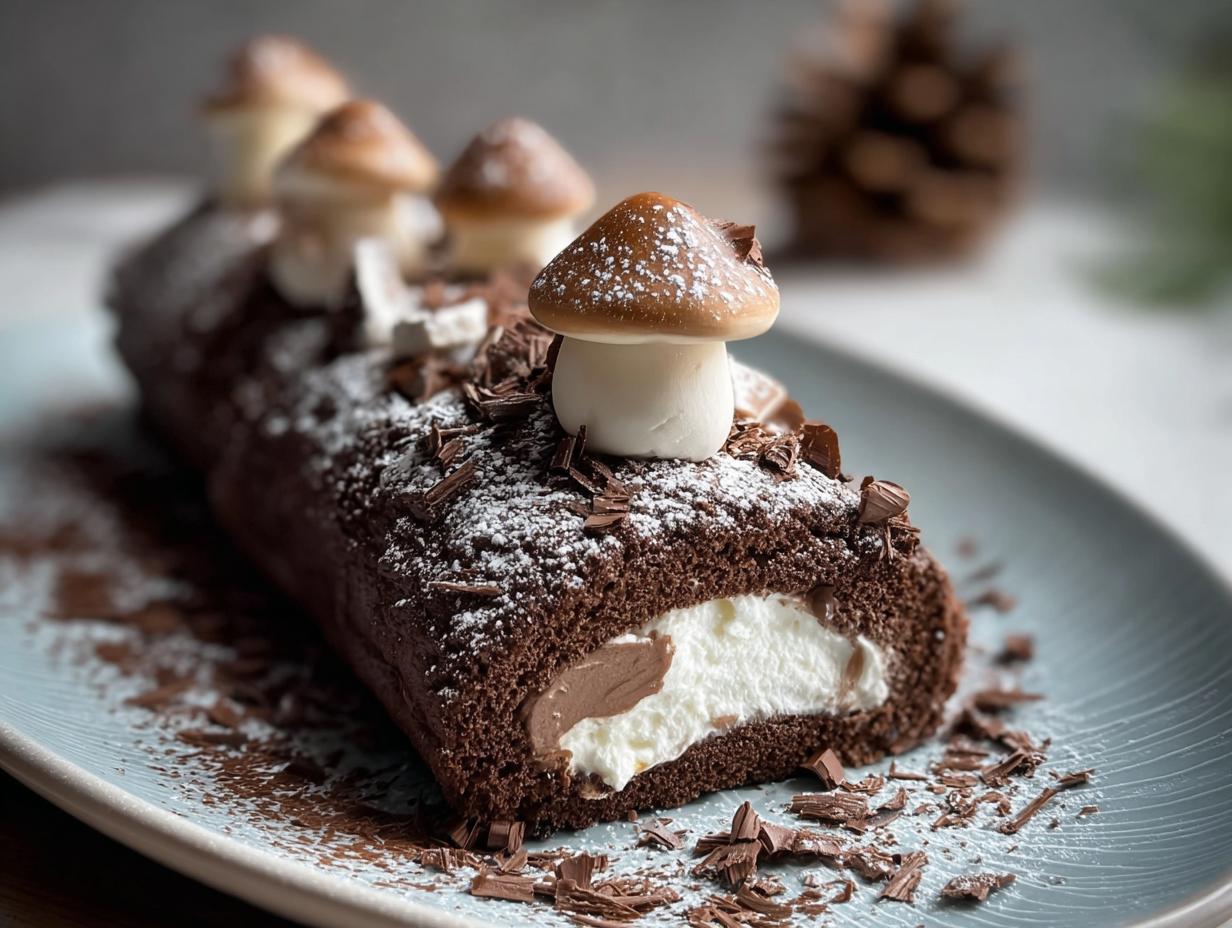 Yule Log Sheet Cake: Easy, Festive Delight 6 Yule Log Sheet Cake: Easy, Festive Delight - Yule Log Sheet Cake - additional detail