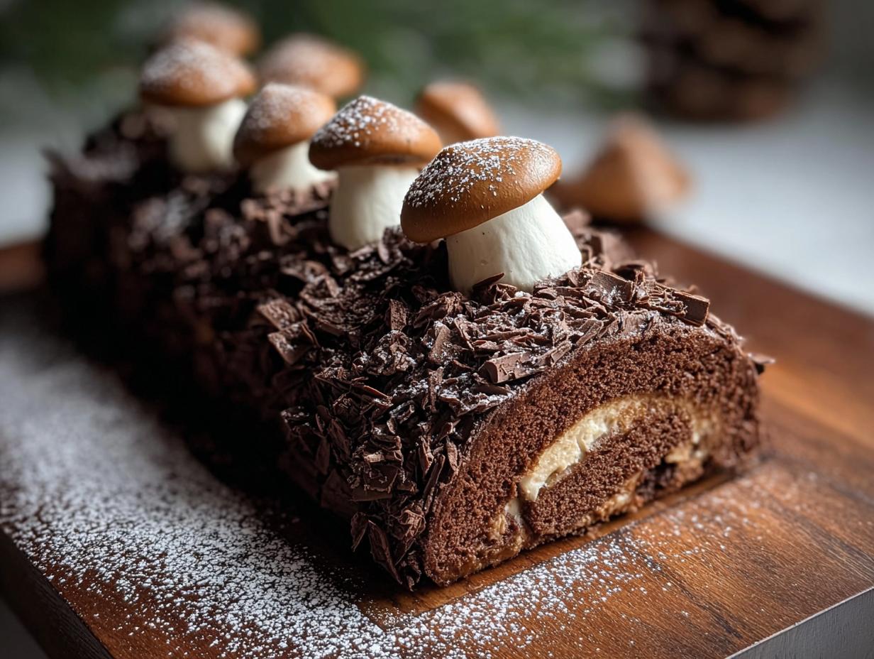 Yule Log Sheet Cake: Easy, Festive Delight 7 Yule Log Sheet Cake: Easy, Festive Delight - Yule Log Sheet Cake - additional detail