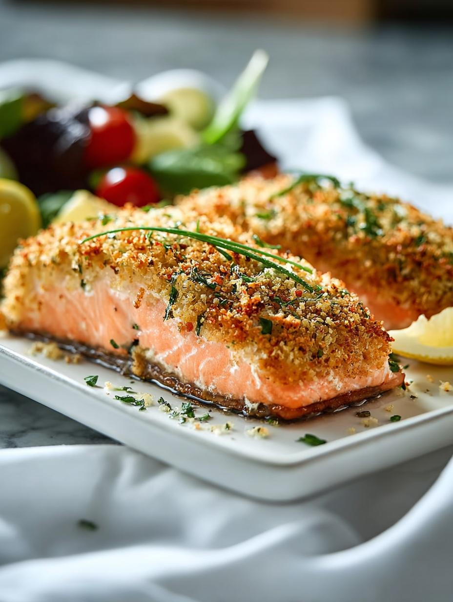 Baked Panko Crusted Salmon: 5 Steps to Perfection 4 Baked Panko Crusted Salmon: 5 Steps to Perfection - Baked Panko Crusted Salmon - main visual representation