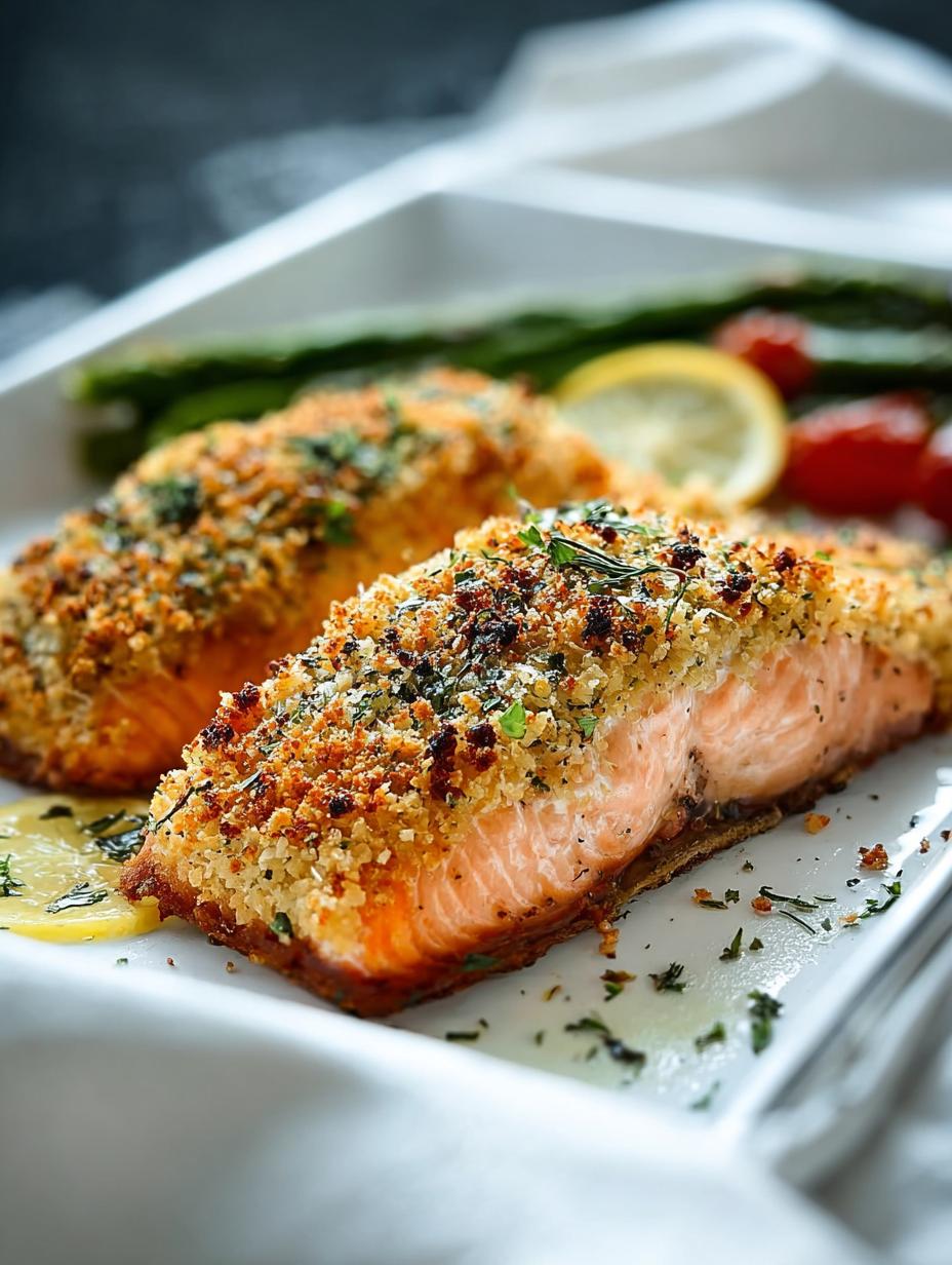Baked Panko Crusted Salmon: 5 Steps to Perfection 5 Baked Panko Crusted Salmon: 5 Steps to Perfection - Baked Panko Crusted Salmon - additional detail