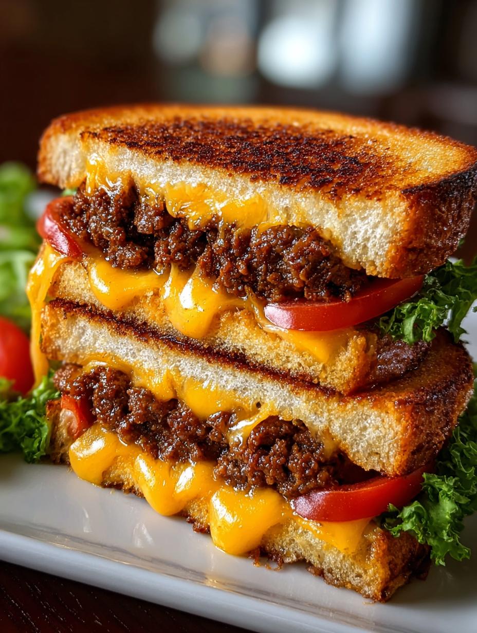 Cheeseburger Grilled Cheese Fusion