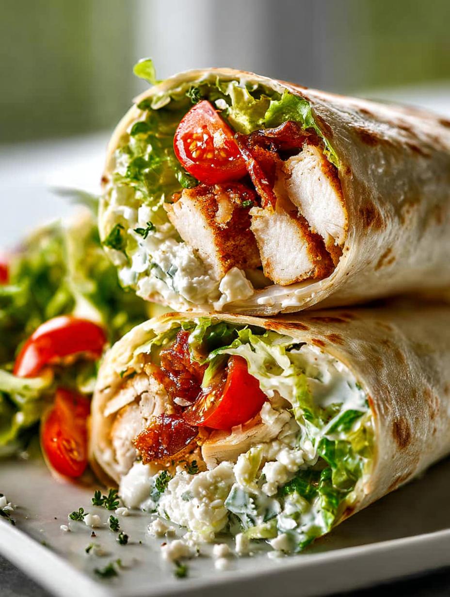 Chicken Caesar Salad Wrap