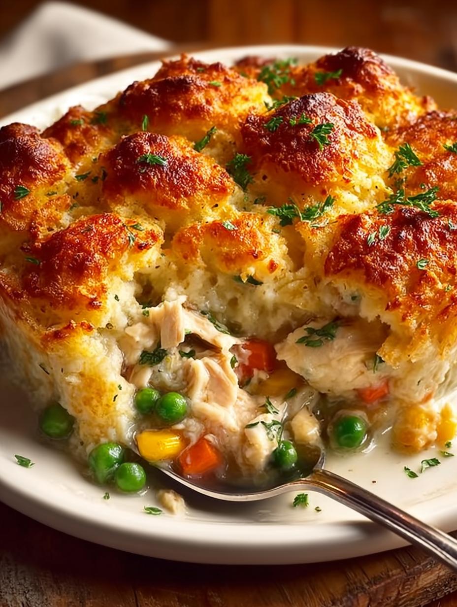 Chicken Cobbler Dinner Casserole
