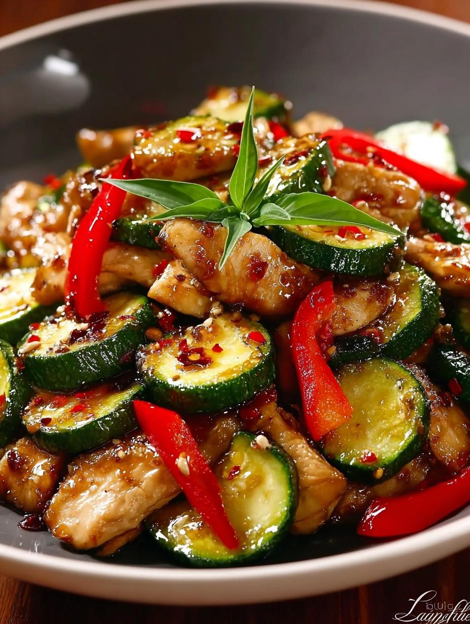Chicken Zucchini Stir Fry
