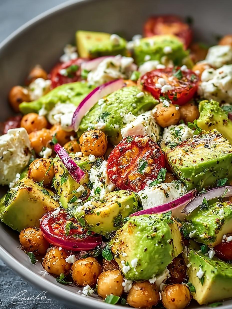 Chickpea Feta Avocado Salad: 5 Delicious Benefits - Chickpea Feta Avocado Salad - additional detail