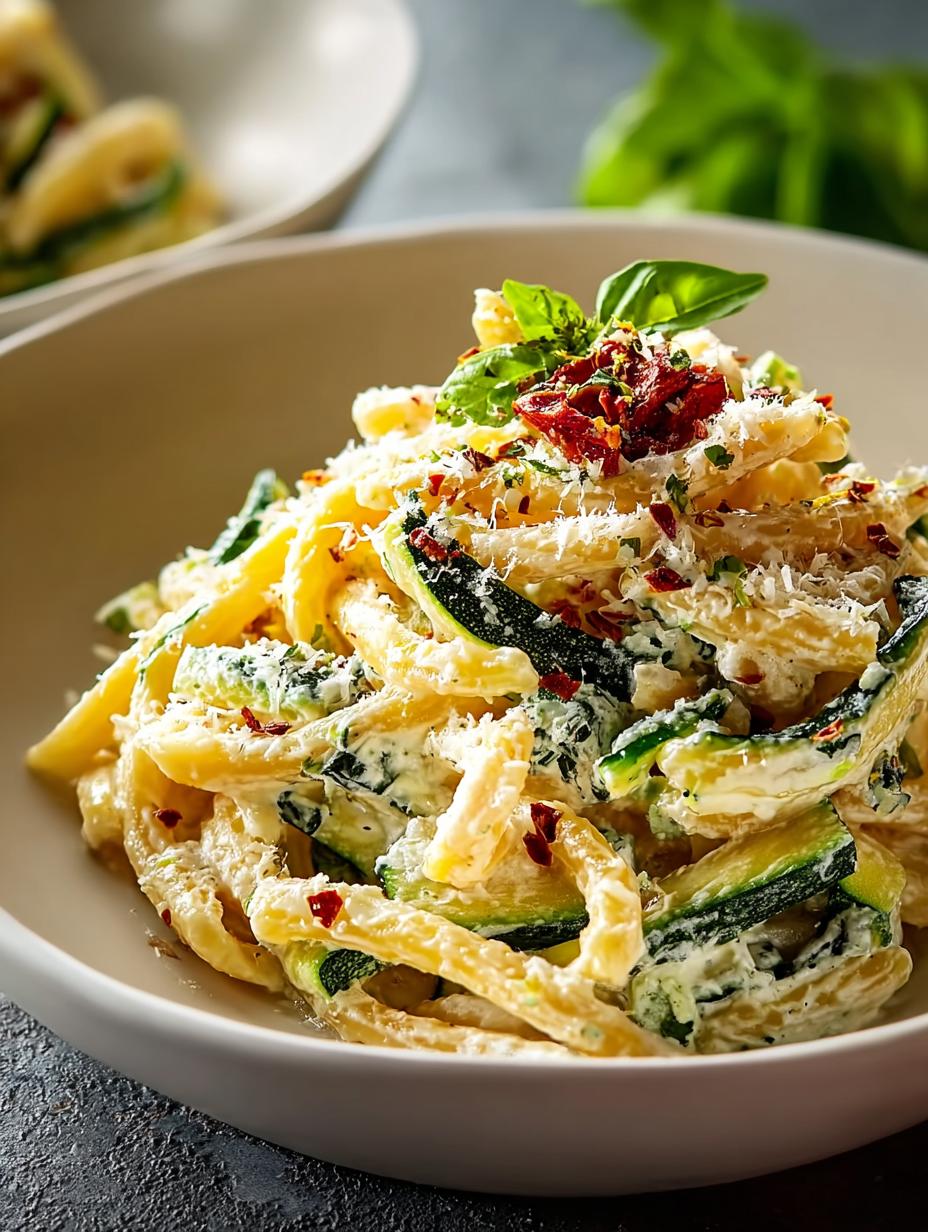 Creamy Zucchini Ricotta Pasta: 30-Minute Delight 4 Creamy Zucchini Ricotta Pasta: 30-Minute Delight - Creamy Zucchini Ricotta Pasta - main visual representation