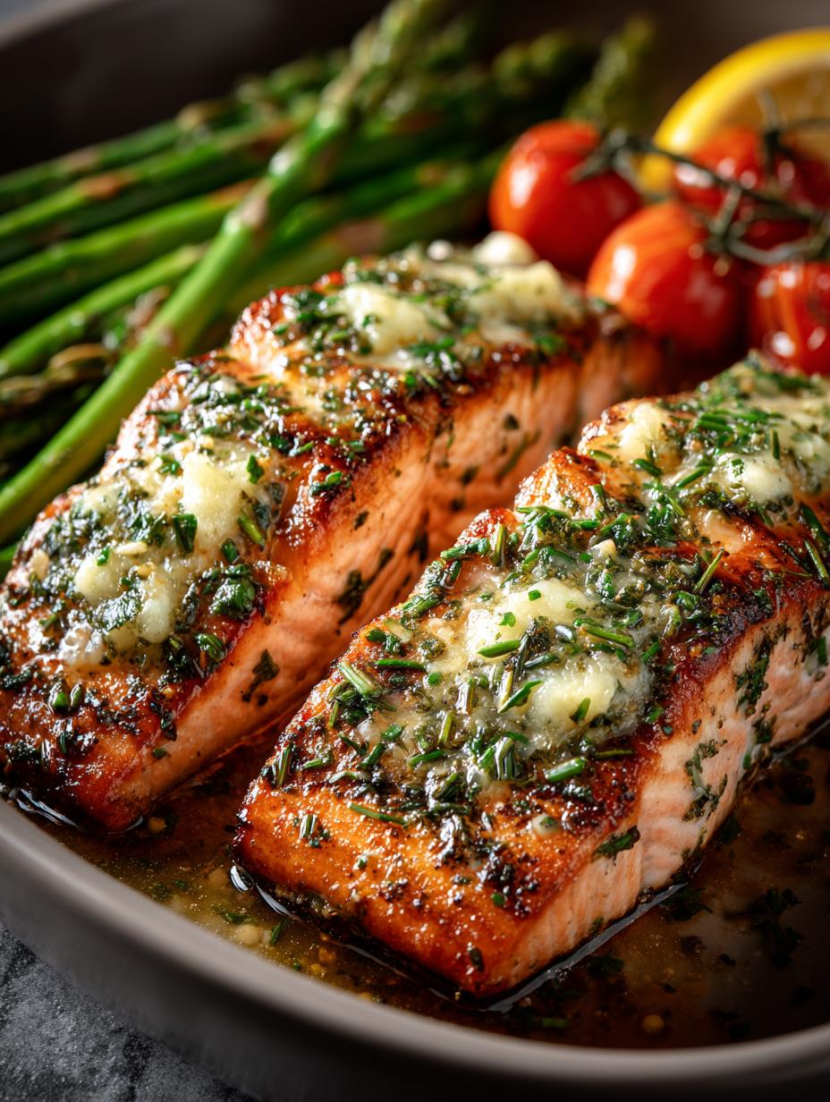 Garlic Herb Butter Salmon