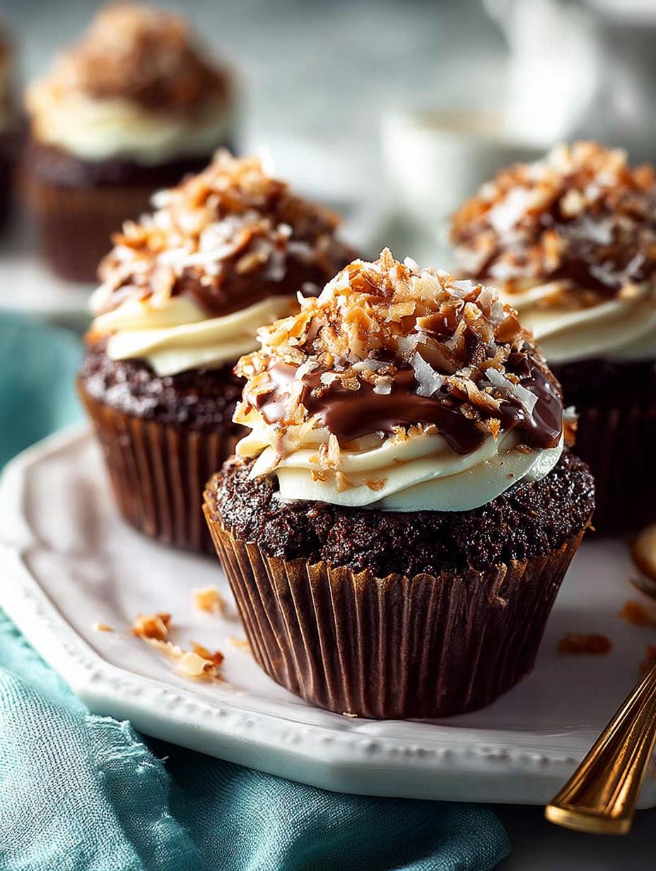 Delicious German Chocolate Cupcakes: 12 to Savor - German Chocolate Cupcakes - additional detail