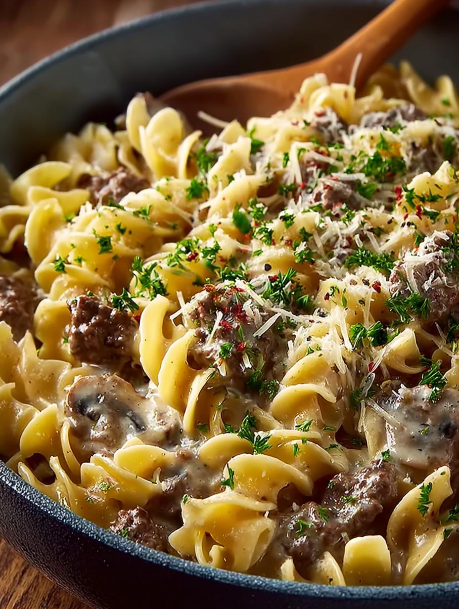 Ground Beef Stroganoff