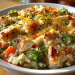 Healthy Chicken Rice Casserole