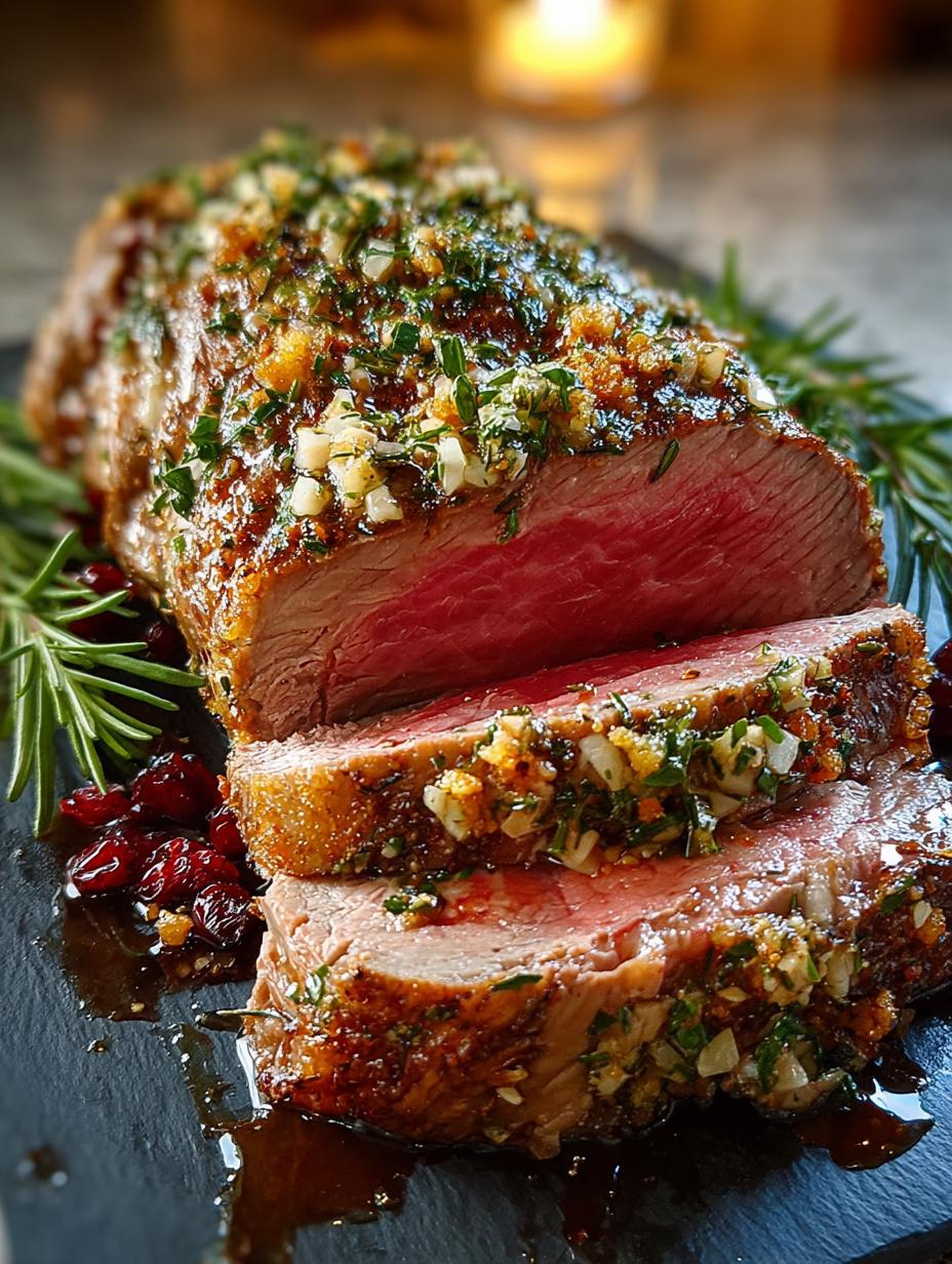 Herb Crusted Christmas Beef: A Festive Delight for Dinner - Herb Crusted Christmas Beef - additional detail