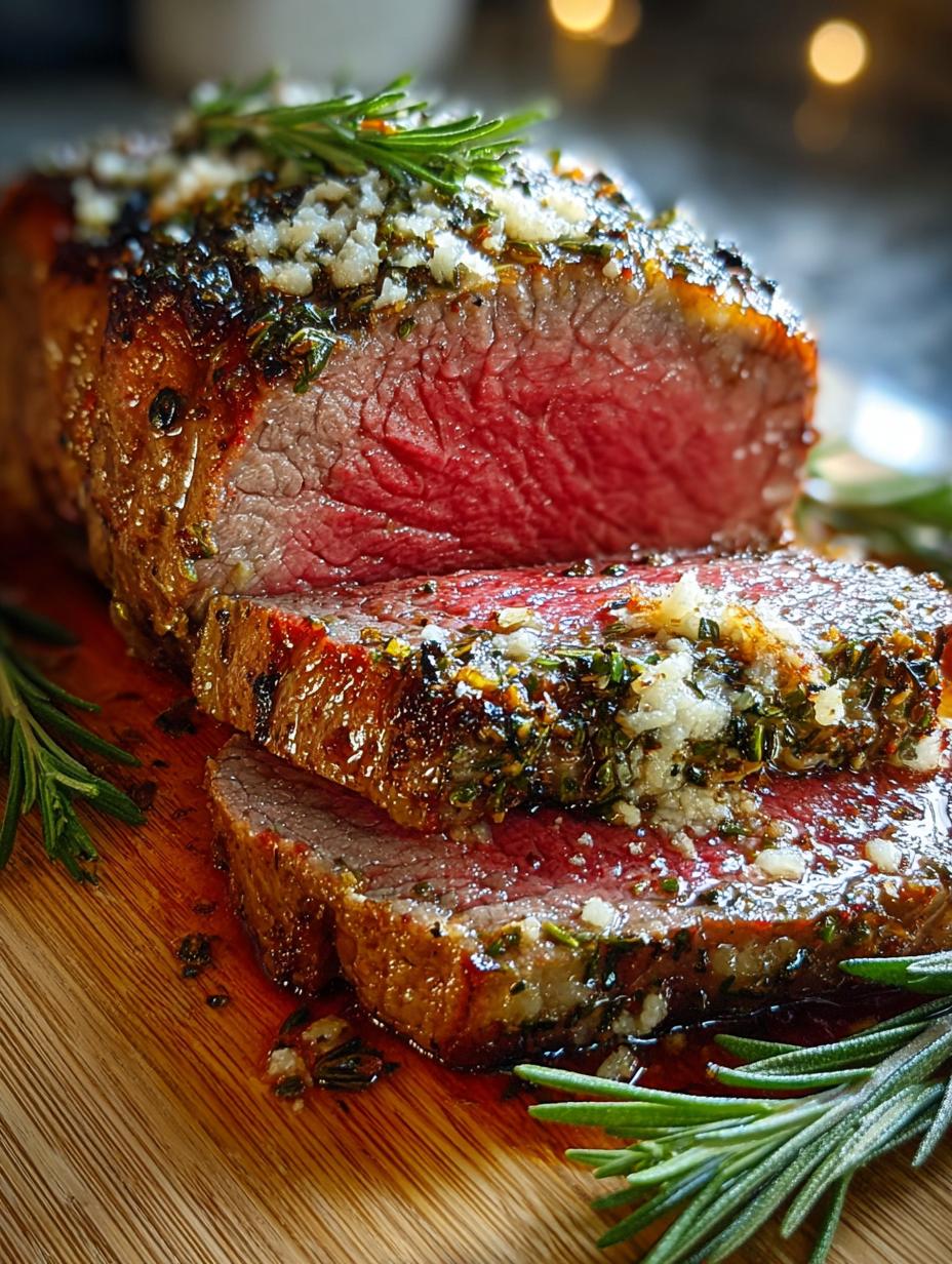 Herb Crusted Christmas Beef