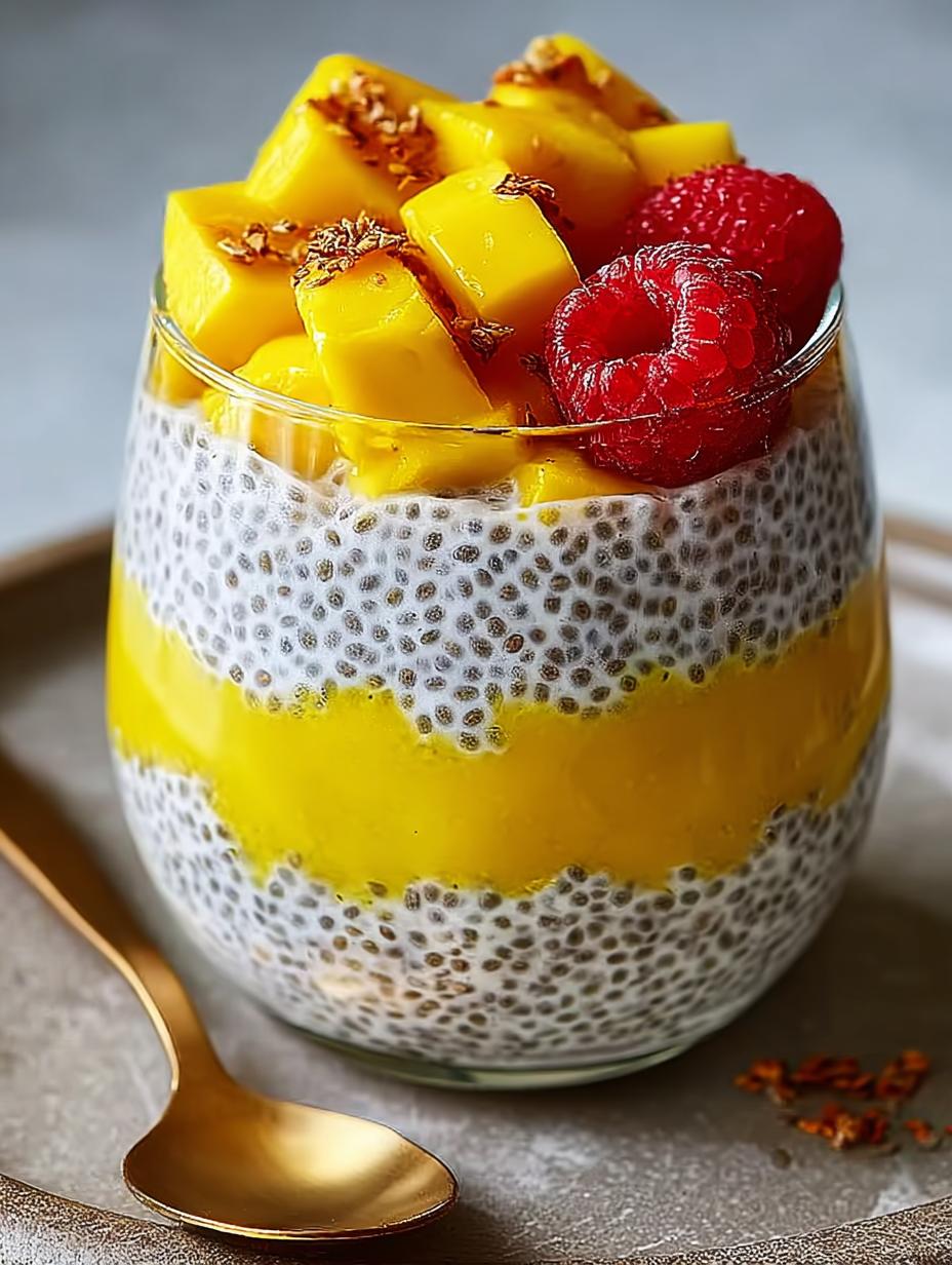 Mango Coconut Chia Pudding