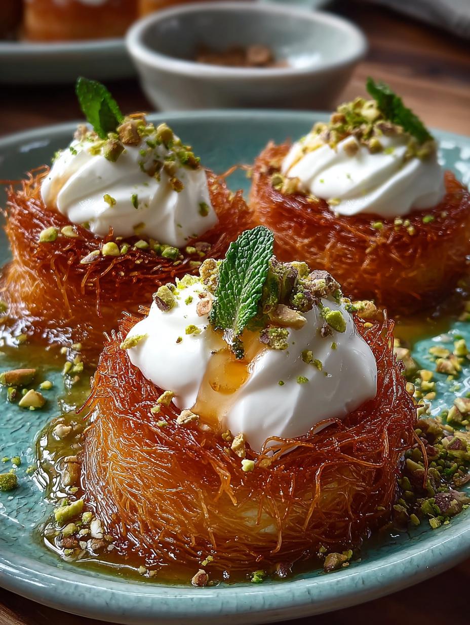 Mini Kunafa Nests Cream: 12 Irresistible Bites 4 Mini Kunafa Nests Cream: 12 Irresistible Bites - Mini Kunafa Nests Cream - main visual representation