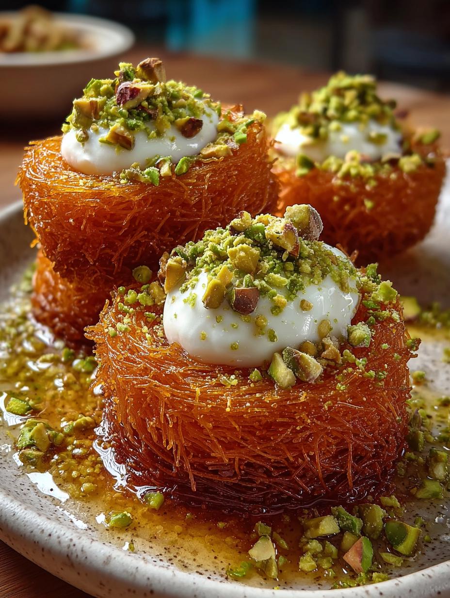 Mini Kunafa Nests Cream
